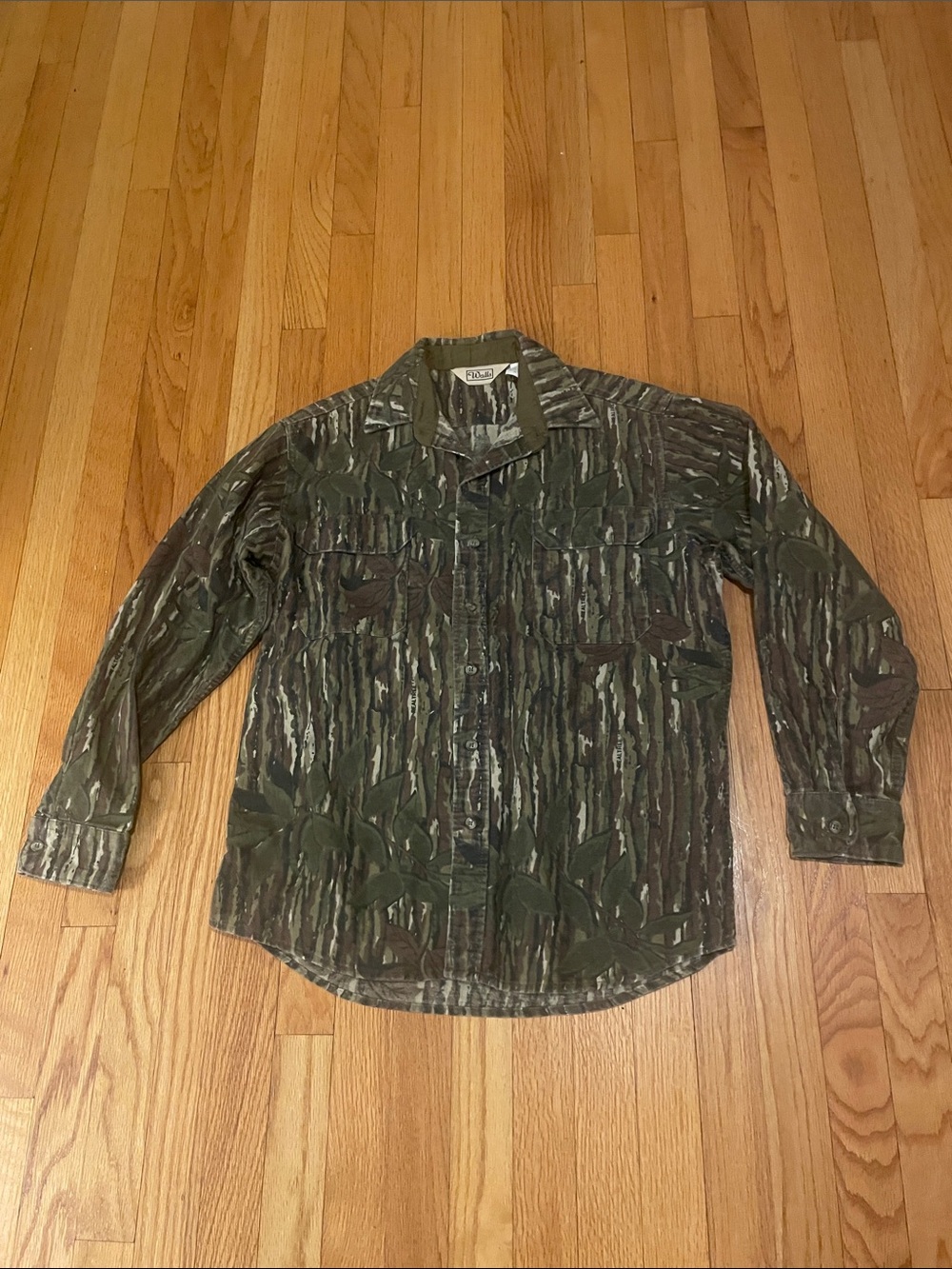 VTG realtree Camouflage Shirt hunting long sleeve t-shirt made in usa walls